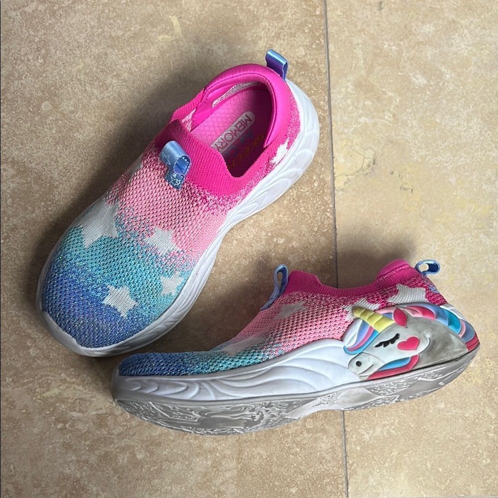 Unicorn Kids Shoes - Pink and Blue